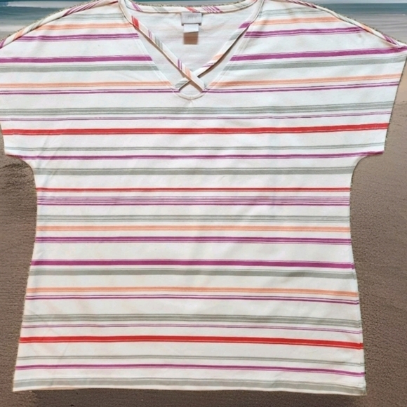 Chico's Tops - NWOT Chicos Zenergy V Neck Cross Front T-Shirt Chicos Size 8